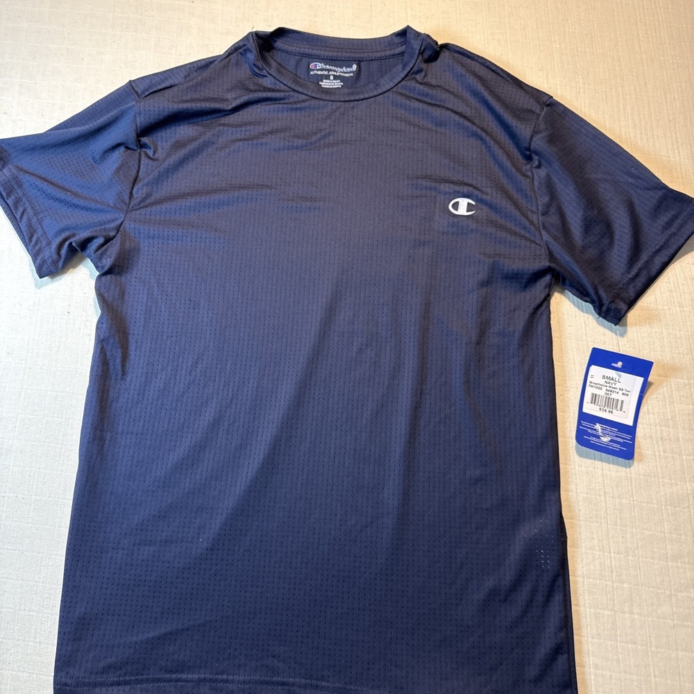 Champion Authentic Athleticwear‎ Dark Navy Mesh T Shirt Youth Size Small